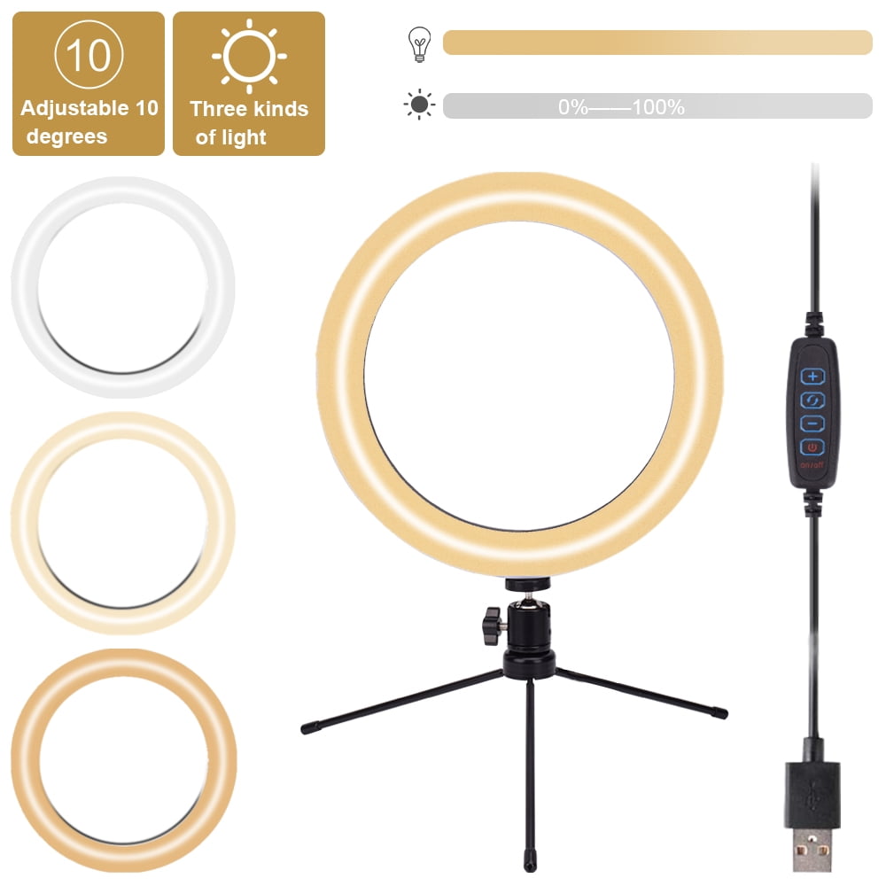 Private Jungle LED Ring Light 10 inch Diameter 25cm Live Fill Light Desktop Tripod , Mini LED Camera Light Desktop LED Lamp Private Jungle LED Ring Light 10 inch Diameter 25cm Live Fill Light Desktop Tripod , Mini LED Camera Light Desktop LED Lamp