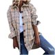 thumbnail image 2 of Puntoco moda mujer manga larga frente abierto ropa de abrigo suelta impresión blusa abrigo Tops blusa liquidación Puntoco Puntoco-6652, 2 of 5