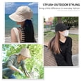 thumbnail image 7 of Sun Hats for Women, Summer Beach Sun Hat for Women Wide Brim Visor Fedora Cap UPF50+, 7 of 7