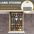 thumbnail image 3 of SpaceAid Spice Drawer Organizer with 20 Spice Jars, 4-Tier, 9.5" W x 17.5" D, Black, 3 of 4