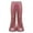 Red, variant on iiniim Kids Shiny Metallic Flare Pants Girls Elastic Waistband Wide Leg Bell Bottom for Performance Party