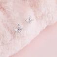 thumbnail image 3 of Earing S925 Estilo Literario Plateado Hilo De Mariposa De Mariposa Mini Sleep Sin Tomar Earing Clavos para los oídos, 3 of 5