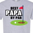 thumbnail image 4 of Inktastic Father's Day Best Papa by Par with Flag and Golf Ball T-Shirt, 4 of 5