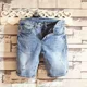 thumbnail image 5 of Pantalones cortos de mezclilla para hombre, bermudas originales, pantalones vaqueros cortos largos para hombre, pantalones azules rotos a la mitad con botones, ropa de calle Harajuku en oferta, talla, 5 of 5