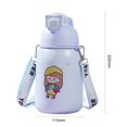 thumbnail image 1 of Water Cup 1000ML Keep Warm Heat Insulation Excellent Cartoon Girl Pattern Insulated Cup, 1 of 4