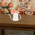 thumbnail image 1 of ifundom Coffee Kettle Modeling Adornment 4X2.3X1.2 Cm White Metal For Home 1Pcs, 1 of 8