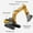 yellow, variant on Gifts for Kids! Dmlowu Excavator Toy - Heavy Duty Construction Excavator Toys for Boys 3-5 Year Old, Mini Excavator Christmas Holiday Gift for Boy Toddler Children, Yellow Construction Toys