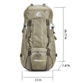 thumbnail image 4 of Mochila impermeable Bseash 60L para senderismo y camping con cubierta para lluvia, 4 of 9