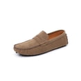 thumbnail image 5 of Bright Blue Suede Slip-On Driving Loafer Shoes, 5 of 8