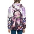 thumbnail image 2 of Demon Slayer Kamado Nezuko Kids' Hoodie 3D Print Sweatshirt Soft Pullover Hooded with Big Pockets Fans Gifts for Boys or Girls Small, 2 of 7