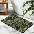 thumbnail image 3 of Soft & Absorbent Green Leaf Bath Mat - Non-Slip 20x32 in Bathroom Rug, Adorable Boho Aesthetic, Microfiber, Machine Washable, Ideal Doormat., 3 of 5