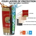 thumbnail image 5 of 20oz San Red Francisco City Print Stainless Steel Tumbler for Men Women Sports Travel Mug Keeps Drinks Cold & Hot Gift for Football Fans, 5 of 6