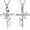 Customize, variant on Cross with Rose Urn Necklace for Ashes Holder Cremation Jewelry for Ashes for Women Mom Birthstone March