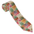 thumbnail image 3 of Fotbe Succulent And Cactus Corbata Clásica para Hombre con Estampado – Corbata de Seda Jacquard Tejida, para Negocios, Bodas y Eventos Formales, 3 of 7