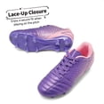 thumbnail image 4 of Tacos de Fútbol para Niños DREAM PAIRS Talla 5 Morado y Rosa, 4 of 5
