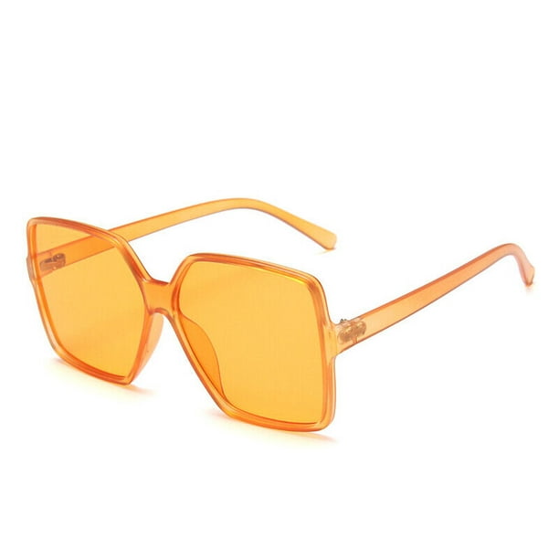 Oversized Square Flat Top Sunglasses Large Black Women Ladies Big Frame UV400