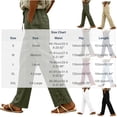 thumbnail image 6 of Oksale Lightweight Pants for Women Summer Lace Straight Leg Pants with Pockets Soft Comfy Drawstring High Waist Casual Pants Going Out Trousers 2026 Army Green L, 6 of 7