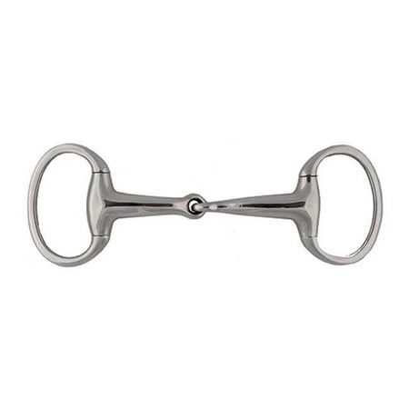 - Jacks 25530-5 Solid Jointed Mouth Eggbutt Snaffle Bit - 5 in.