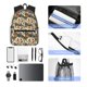 thumbnail image 4 of Fotbe Multi-Colored Roosters Mochila Ligera Casual para Laptop para Hombres y Mujeres, Mochila Impermeable de Uso Diario, Mochila para Universidad, 4 of 6
