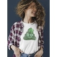 thumbnail image 2 of Lucky Clover - Emoji Poo Graphic Women's T-shirt, 2 of 4