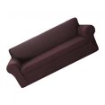 thumbnail image 4 of Funda de Sofá Fibra de Poliéster Tejido Spandex Funda de Cojín Protección de Muebles 2 Plazas - café BLESIY Funda elástica Sofá Sofá, 4 of 8