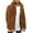 Coffee Coat for Men, variant on Men's Fleece Thick Shirt Coat Long Sleeve Outwear Casual Hooded Cardigan Solid Jackets Western Fashion Autumn Winter Button Down Regular Fit Coffee L