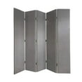 thumbnail image 4 of 108" x 2.5" x 108" Gray Fabric And Wood Double Sided  Screen, 4 of 7