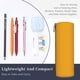 thumbnail image 3 of Disketp Goldenrod Estuche Organizador de Lápices de Cuero, Estuche de Oficina con Cremallera para Bolígrafo y Lápiz, 3 of 6