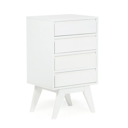 Brooklyn + Max Baxter 32 inch H x 18 inch W Four Drawer Floor Storage Cabinet in Pure White