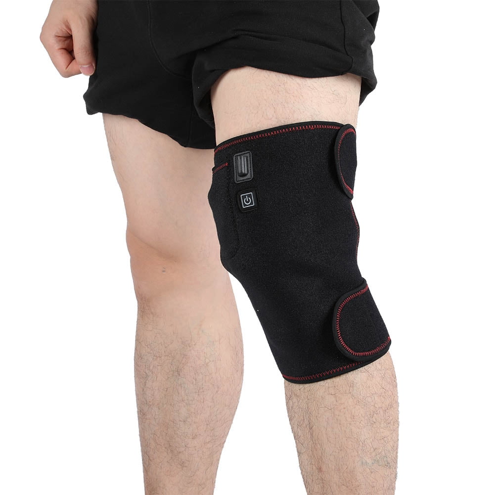 Mgaxyff 1Pair USB Electric Heating Knee Pad Infrared Brace Therapy Knee