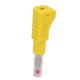 thumbnail image 4 of Lot de 10 fiches bananes télescopiques 4 mm CAT II 600 V 32 A, gaine PE pour équipement numérique industriel de sécurité 3C, jaune, 4 of 4