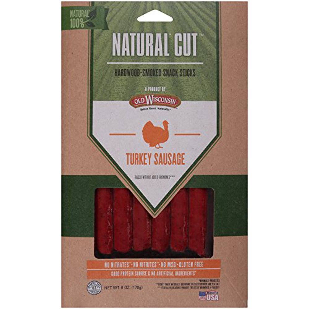 Old Wisconsin Natural Cut Turkey Snack Sticks, 6oz