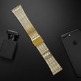 thumbnail image 4 of GFDYREE Compatible avec Fitbit Versa & Versa 2 Bracelets Métalliques pour Hommes Femmes, Bracelet en Acier Inoxydable avec Strass Cristal et Outils, Sangle de Bracelet Ajustable pour Montre Intelligente Versa/Versa 2, 4 of 6
