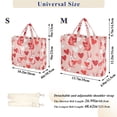 thumbnail image 2 of FORMRS Womens Corduroy Tote Bag Crossbody Shoulder Handbag with Pocket, Bunnies and Hearts, 2 of 7