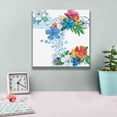 thumbnail image 4 of Epic Graffiti 'Flower Power V' by Mike Schick, Giclee Canvas Wall Art, 12"x12", 4 of 8