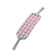 thumbnail image 4 of Rodillo de masaje para brazos, muslos, abdomen, fitness, gimnasio, herramienta de masaje de pantorrillas de 4 filas Rosa, 4 of 8