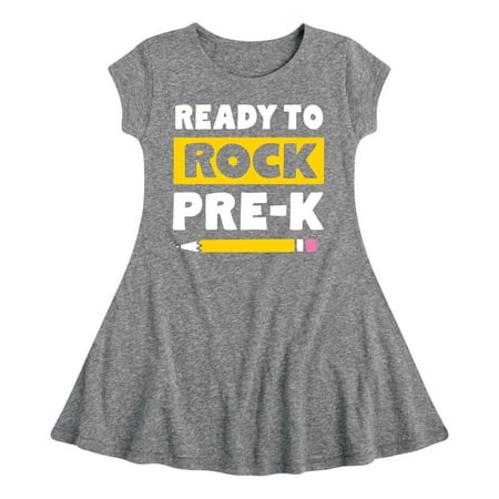

Instant Message - Ready To Rock Pre-K - Toddler And Youth Girls Fit And Flare Dress