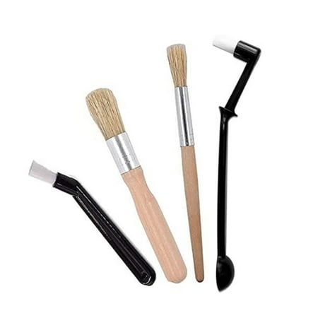 

AQGT 1 Set Grinder Cleaning Brush with Long Handle Anti-wear Food-grade Ergonomically Designed Coffee Brewing Brush Household Supplies