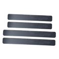 thumbnail image 5 of 4 Pieces / Set 3 Fiber Car Door Plate Sill Threshold Protective Panel Sticker - Black, 5 of 10