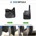 thumbnail image 3 of Exquisite 4Pcs Mud Flaps Splash Guards For Toyota Land Cruiser Prado FJ200 2012 2013 2014-2015 Front and Rear Mudguards, 3 of 5