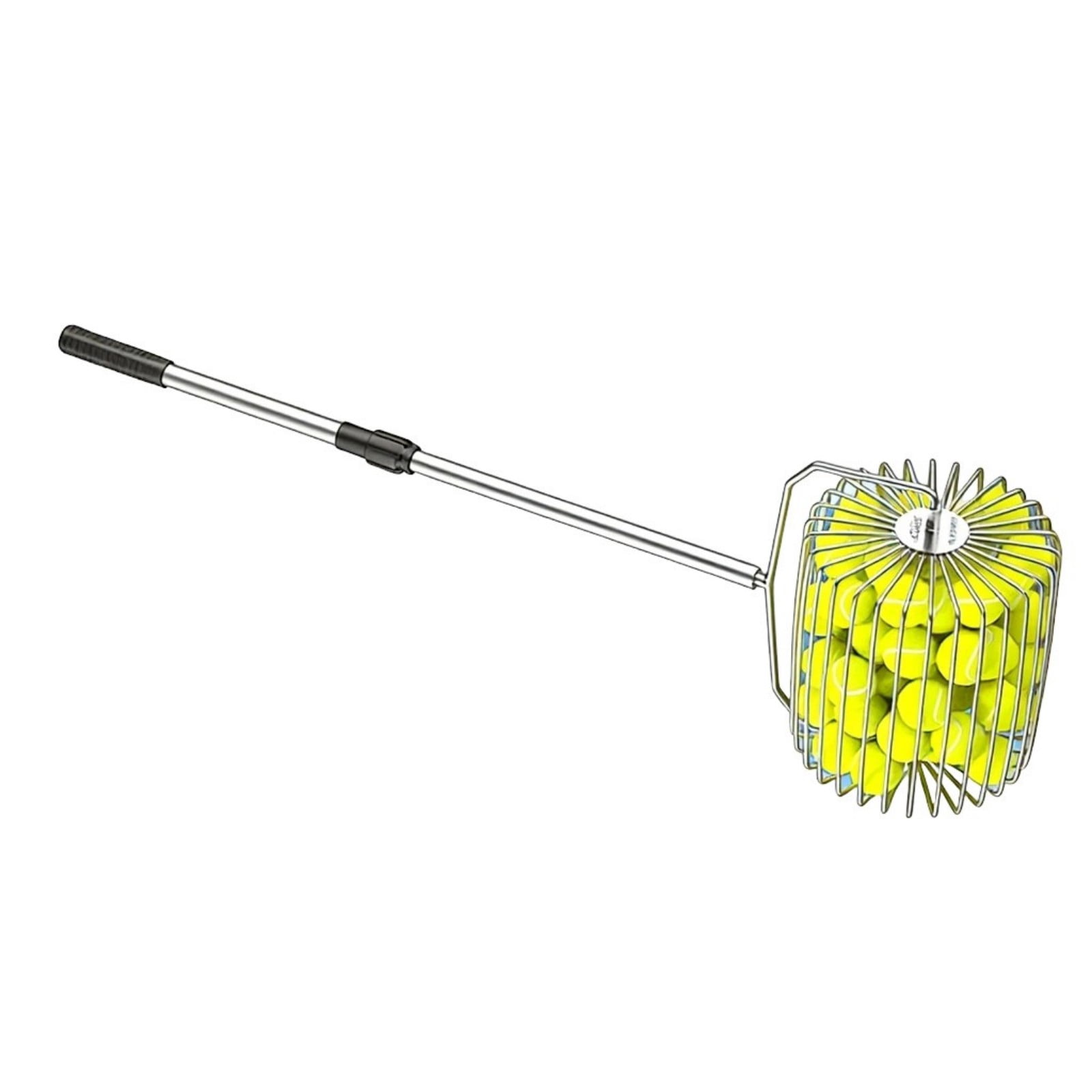Tennis Balls Retrievers with Handle Pickleballs Pickup Hoppers Pickleballs Tennis Balls Collector Basket Pickers Upper