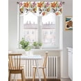 thumbnail image 3 of Kingfisher Tie Up Valances Curtain, Bird Flower Kitchen Valances for Windows Decor, Rod Pocket Short Curtains Set for Bedroom/Bathroom, 42"x12", 3 of 9