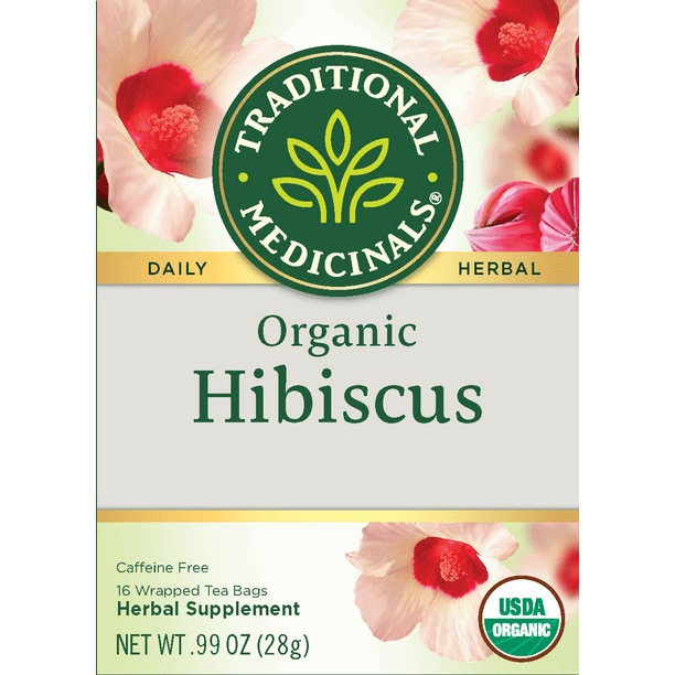 Traditional Medicinals, Organic Hibiscus, Tea Bags, 16 Count Walmart