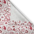 thumbnail image 4 of Ambesonne Love Valance Pack of 2, Valentine Hearts Arrow, 54"X12", Magenta Ruby White, 4 of 5