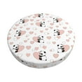 thumbnail image 6 of Uemuo Heart Panda Pattern Round Bar Stool Seat Covers Washable Stool Cushion Slipcover Elastic Bar Chair Covers-13 inch, 6 of 7