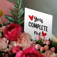 thumbnail image 3 of 3drose, You Complete Me Valentine Gift for Anniversary for Wife Husband Girlfriend Boyfriend, 6 Greeting Cards with Envelopes, 3 of 7