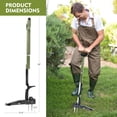 thumbnail image 3 of Stand Up Weed Puller，4-Claw Gardening Hand Weeding Tool with 39.4" Long Ergonomic Handle - Easy-Eject Mechanism，Easily Remove Weeds Weed Puller and Dandelion Weeder Tool, 3 of 6