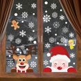 thumbnail image 1 of Etiqueta engomada de la ventana de Navidad ZHCH decoración electrostática copo de nieve 5 hojas 159 pegatinas, 1 of 5