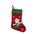 thumbnail image 2 of Christmas Snowman Stocking Bag, Gift Bag Ornament Pendant with Festive Design and Classic Style, Tree Hanging for Home, Fireplace, Holiday, Party, Seasonal, Gift, Decor, Green, 2 of 7