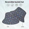 thumbnail image 4 of Kdxio Reflective Bucket Hat - Squirrel And Snowflakes Print Bucket Hat for Men,Women, 4 of 9